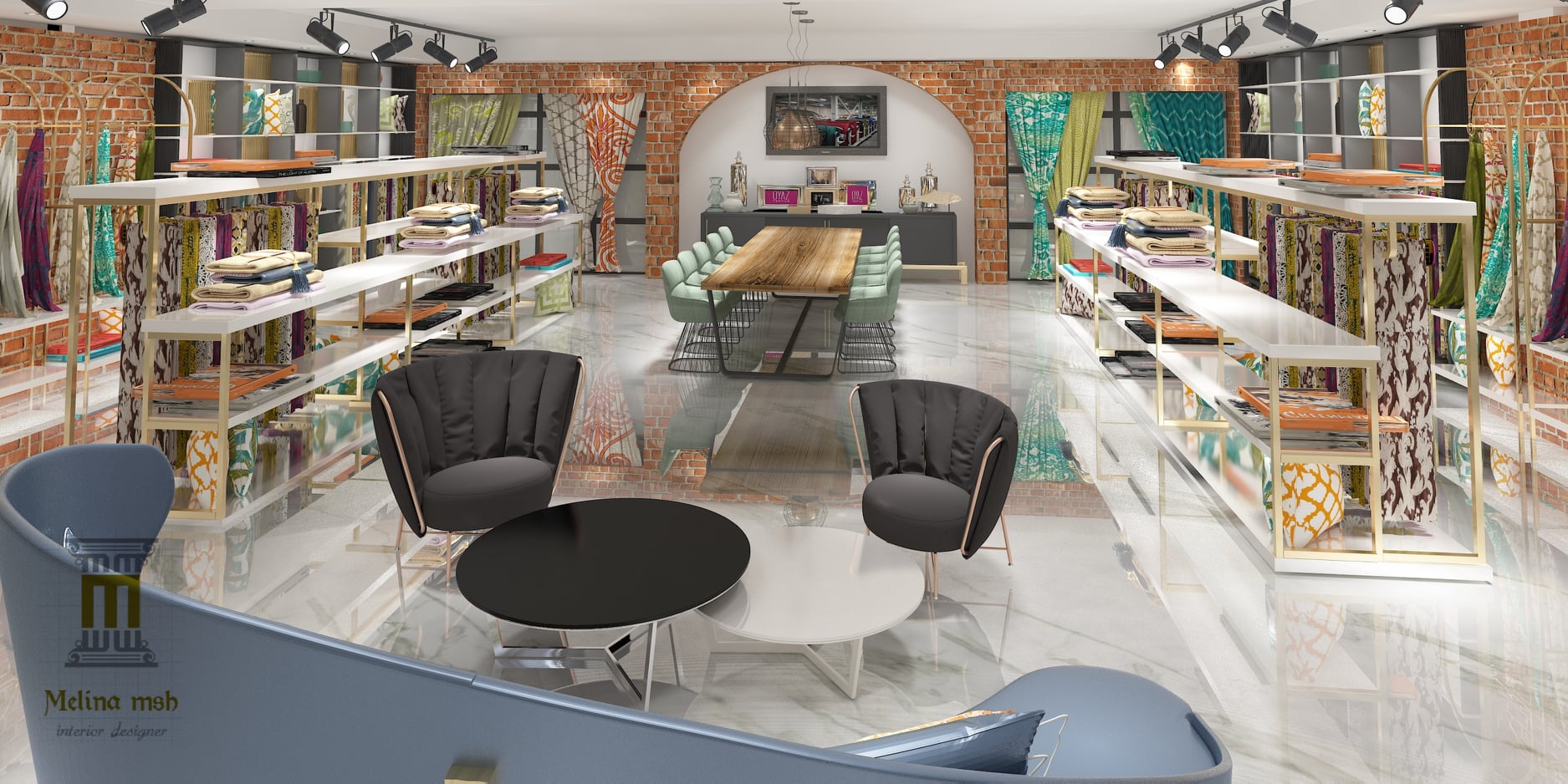 Ahşap Dokulu Minimal Kafe